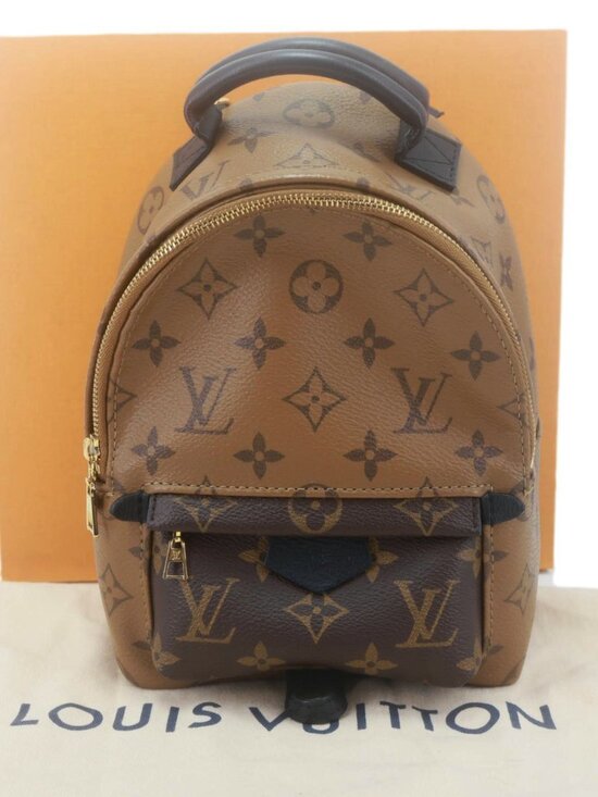 Louis Vuitton  Palm Springs Mini Monogram Reverse Canvas Backpack Bag Brown main image 6